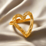Irregular Heart-Shaped Ring