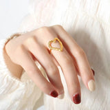 Irregular Heart-Shaped Ring