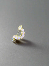 Marathi Style Golden Polish Nosepin For Girls - Sparshna Jewellery