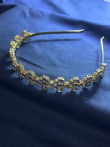 Stylish Gold Plated Kundan Hair Bands For Girls - Sparshna Jewellery