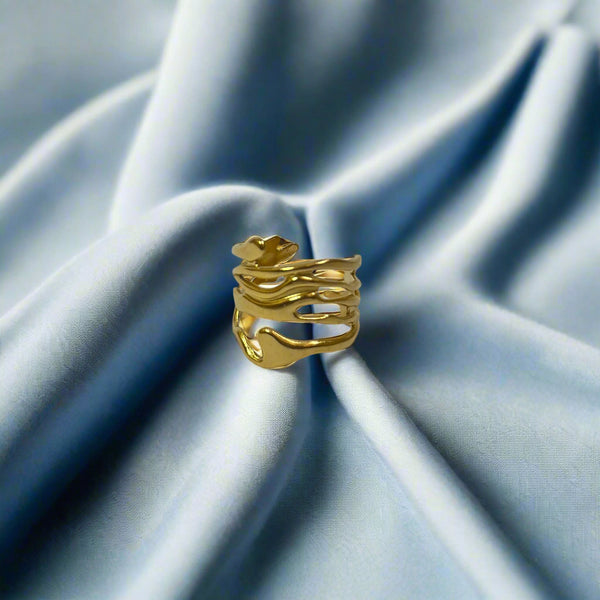 Textured Snake Ring