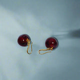 Crimson Orb Hook Drops - Earring