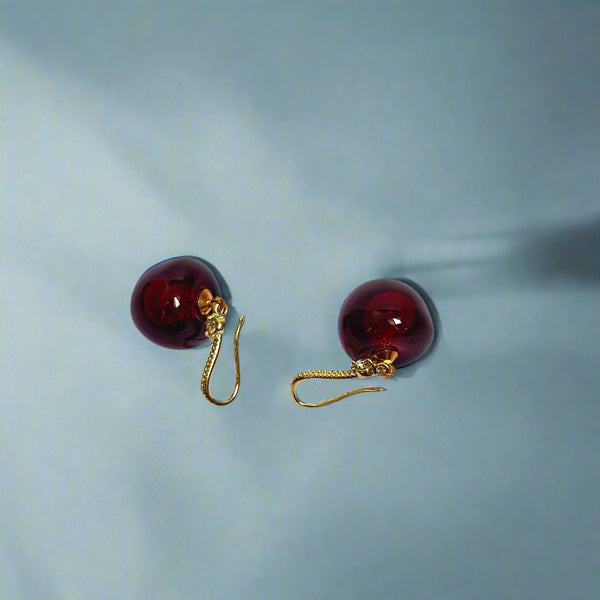 Crimson Orb Hook Drops - Earring