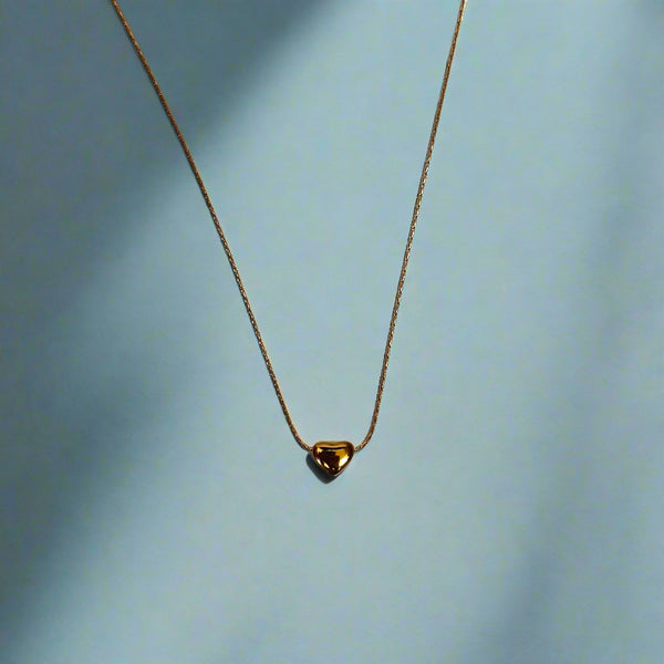Golden Heart Minimal Pendant