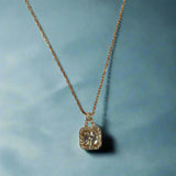 Stellar Halo Solitaire Pendant