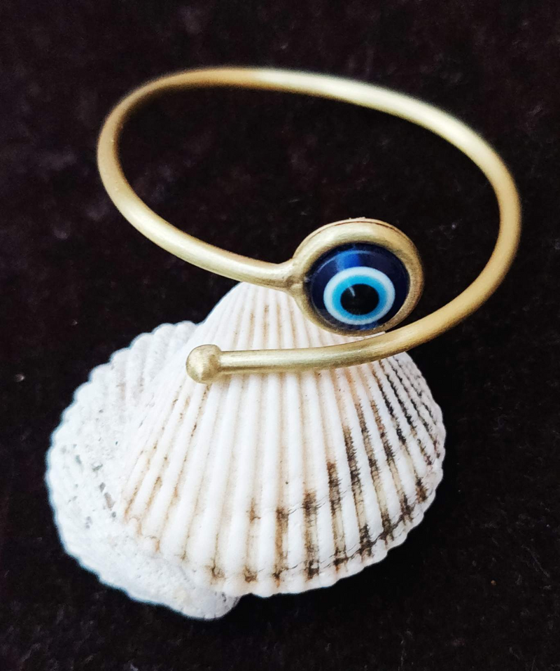Brass Handcrafted Evil Eye Bracelet Kada For Women & Girls