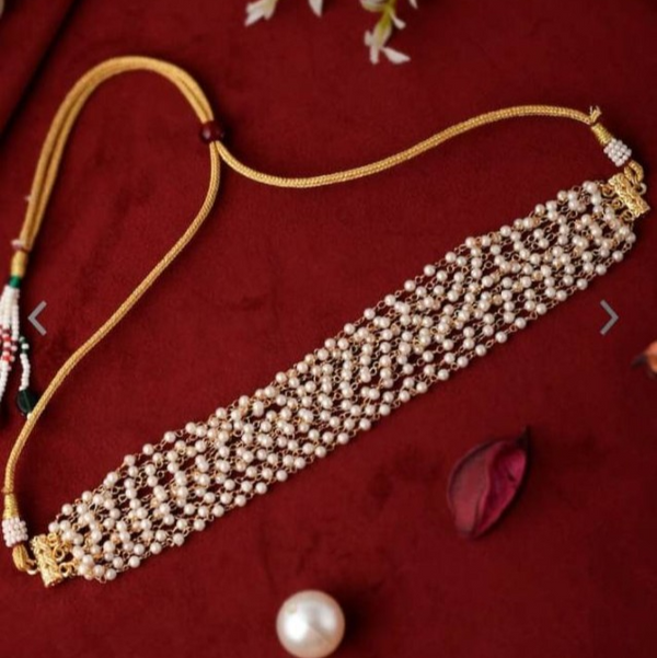 Handmade Pearl Necklace - 12 Lines