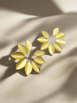 Golden Leaf Stud Earrings