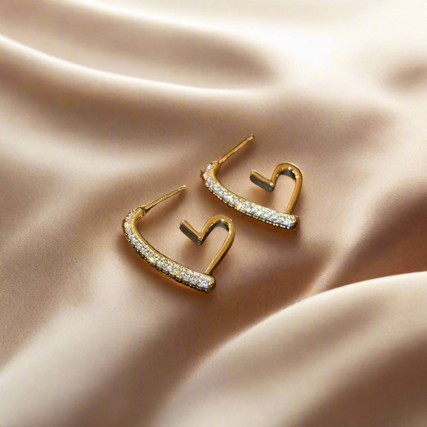 Heart Hoop Earrings