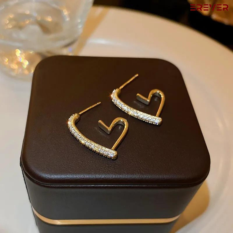 Heart Hoop Earrings