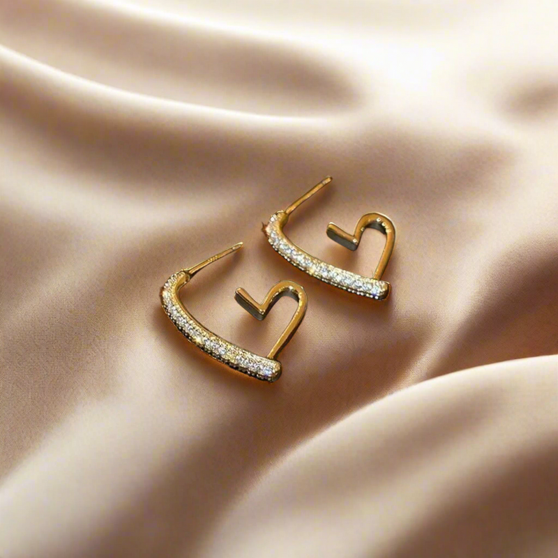 Heart Hoop Earrings