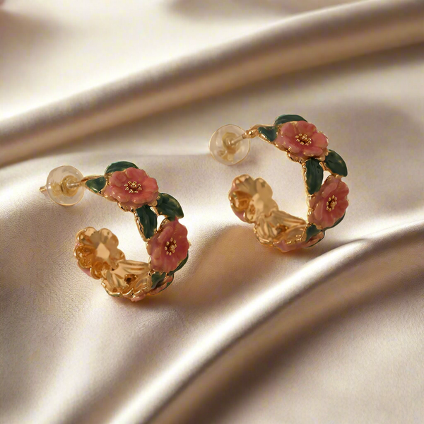 French Style Floral Hoops