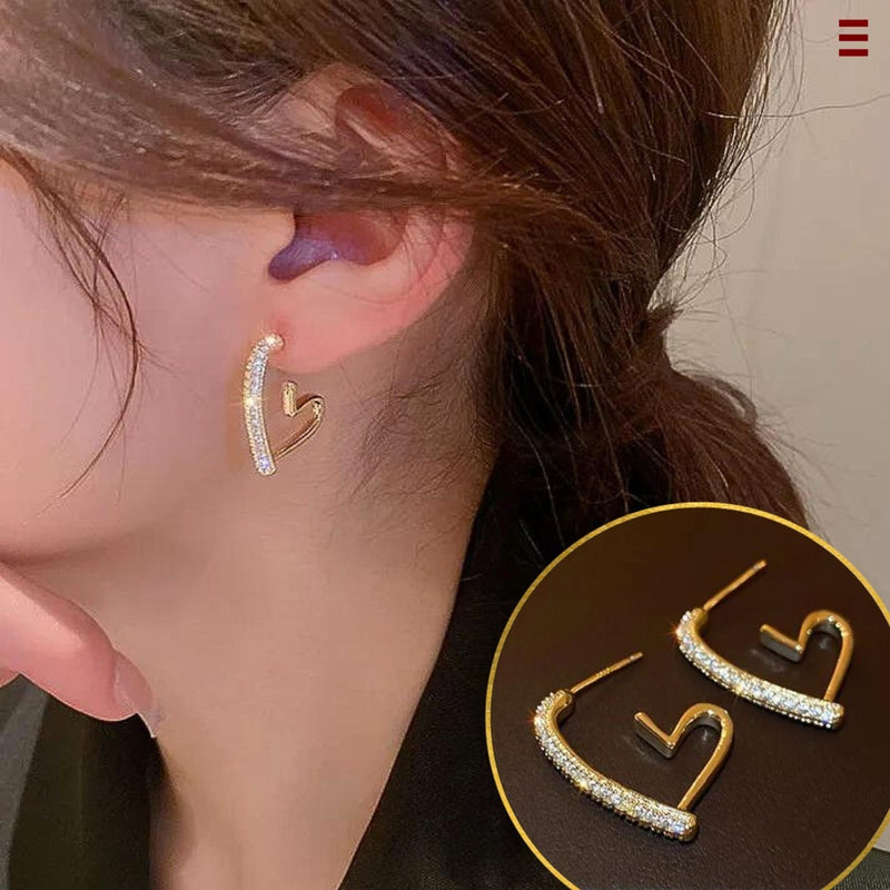 Heart Hoop Earrings