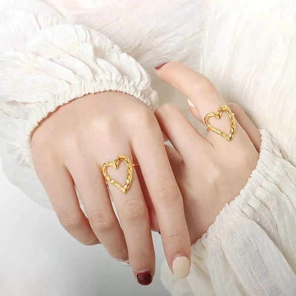 Irregular Heart-Shaped Ring