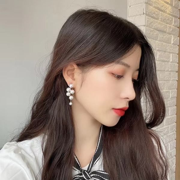Faux Pearl Drop Earrings
