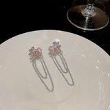 Multi-Hearts Chain Earrings