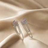 Multi-Hearts Chain Earrings