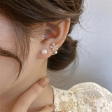 Trendy Flower Style Stud Earrings
