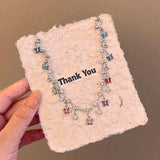 Multicolor Butterfly Charms  Choker Necklace