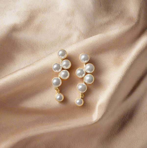 Faux Pearl Drop Earrings