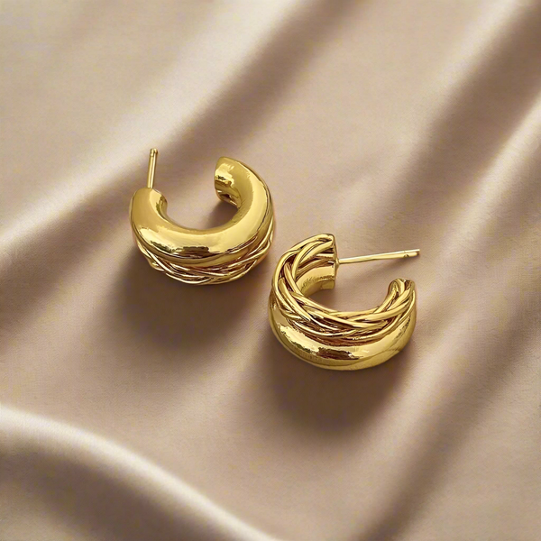 Double Layer Hoop Earrings