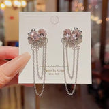 Multi-Hearts Chain Earrings