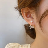 Trendy Flower Style Stud Earrings